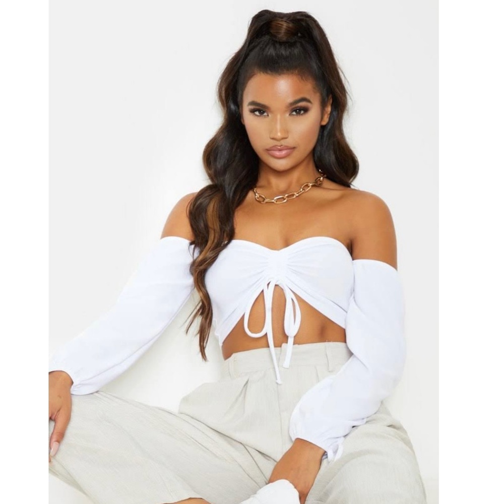 PLT long sleeve crop top